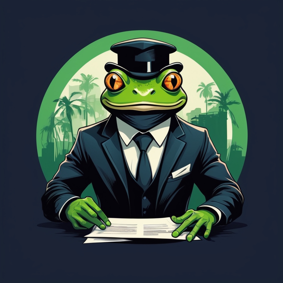 Office worker Frog